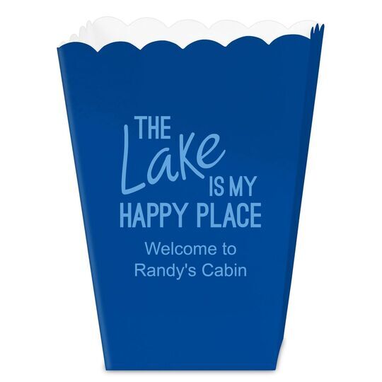 The Lake is My Happy Place Mini Popcorn Boxes